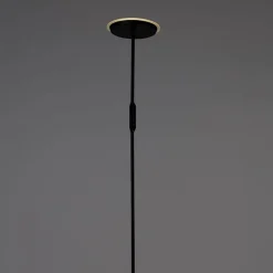 QAZQA Schlafzimmerlampen|Küchenlampen*Moderne Stehlampe schwarz inkl. LED und Dimmer - Bumu