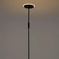 QAZQA Schlafzimmerlampen|Küchenlampen*Moderne Stehlampe schwarz inkl. LED und Dimmer - Bumu
