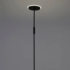 QAZQA Schlafzimmerlampen|Küchenlampen*Moderne Stehlampe schwarz inkl. LED und Dimmer - Bumu