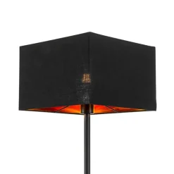 QAZQA Stehlampen|Wohnzimmerlampen*Moderne Stehlampe schwarz mit Gold - VT 1