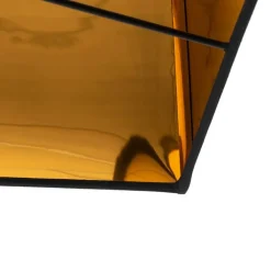 QAZQA Stehlampen|Wohnzimmerlampen*Moderne Stehlampe schwarz mit Gold - VT 1