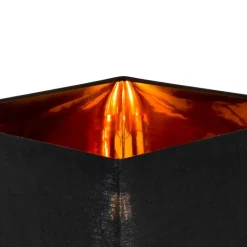 QAZQA Stehlampen|Wohnzimmerlampen*Moderne Stehlampe schwarz mit Gold - VT 1