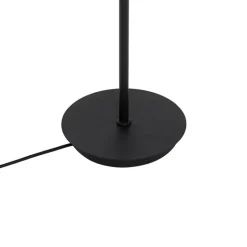 QAZQA Schlafzimmerlampen|Küchenlampen*Moderne Stehlampe schwarz 5-Licht mit Rauchglas - Athen