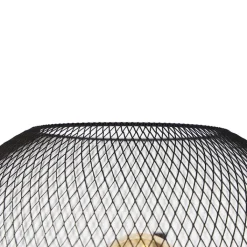 QAZQA Schlafzimmerlampen|Küchenlampen*Moderne Stehlampe schwarz - Mesh Ball