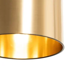 QAZQA Stehlampen|Wohnzimmerlampen*Moderne Stehlampe schwarz mit Gold - Lofty