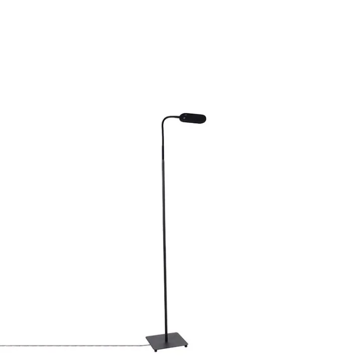 QAZQA Led-Stehlampen|Stehlampen*Moderne Stehlampe schwarz inkl. LED 4-stufig dimmbar - Botot
