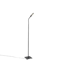 QAZQA Led-Stehlampen|Stehlampen*Moderne Stehlampe schwarz inkl. LED 4-stufig dimmbar - Botot