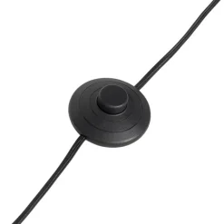 QAZQA Stehlampen|Wohnzimmerlampen*Moderne Stehlampe schwarz mit Rauchglas 2 Lichter - Stavelot