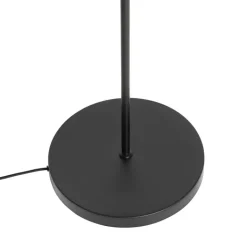 QAZQA Stehlampen|Wohnzimmerlampen*Moderne Stehlampe schwarz mit Rauchglas 2 Lichter - Stavelot