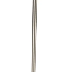 QAZQA Schlafzimmerlampen|Küchenlampen*Moderne Stehlampe Stahl inkl. LED mit Fernbedienung und Lesearm - Strela