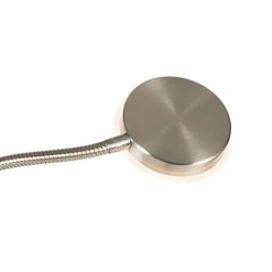 QAZQA Schlafzimmerlampen|Küchenlampen*Moderne Stehlampe Stahl inkl. LED mit Fernbedienung und Lesearm - Strela