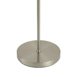 QAZQA Küchenlampen|Esszimmerlampen*Moderne Stehleuchte aus Stahl inkl. LED 3-Stufen-Dimmbar Wiederaufladbar - Statler