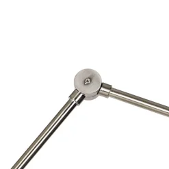 QAZQA Stehlampen|Wohnzimmerlampen*Moderne Stehleuchte aus Stahl verstellbar - Editor