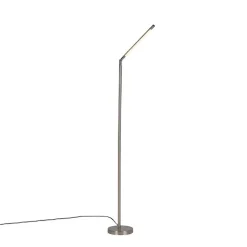 QAZQA Esszimmerlampen|Wohnzimmerlampen*Moderne Stehleuchte aus Stahl inkl. LED - Berdien