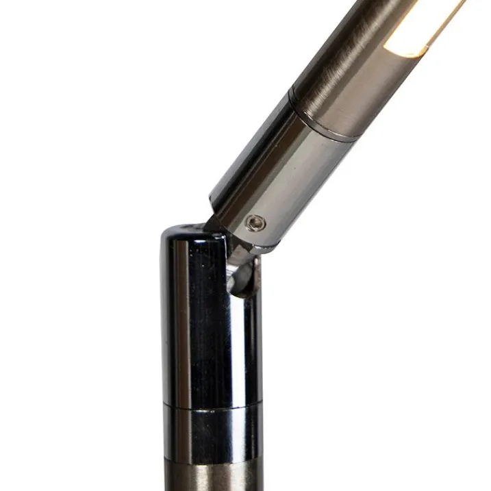 QAZQA Esszimmerlampen|Wohnzimmerlampen*Moderne Stehleuchte aus Stahl inkl. LED - Berdien