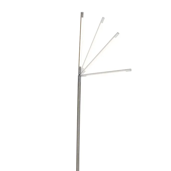 QAZQA Esszimmerlampen|Wohnzimmerlampen*Moderne Stehleuchte aus Stahl inkl. LED - Berdien