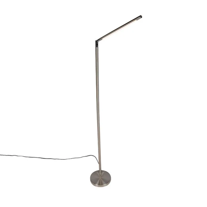 QAZQA Esszimmerlampen|Wohnzimmerlampen*Moderne Stehleuchte aus Stahl inkl. LED - Berdien