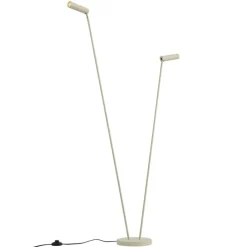 QAZQA Stehlampen|Esszimmerlampen*Moderne Stehleuchte Beige 2-Lichter GU10 35mm - Thomas
