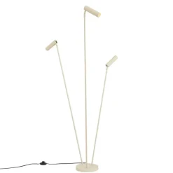 QAZQA Stehlampen|Wohnzimmerlampen*Moderne Stehleuchte Beige 3-Lichter GU10 35mm - Thomas