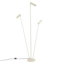QAZQA Stehlampen|Wohnzimmerlampen*Moderne Stehleuchte Beige 3-Lichter GU10 35mm - Thomas