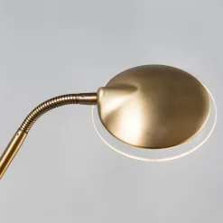 QAZQA Schlafzimmerlampen|Wohnzimmerlampen*Moderne Stehleuchte Bronze inkl. LED - Eva