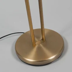 QAZQA Schlafzimmerlampen|Esszimmerlampen*Moderne Stehleuchte Bronze mit Leselampe inkl. LED - Eva