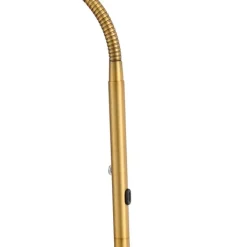 QAZQA Led-Stehlampen|Akku Lampen*Moderne Stehleuchte Bronze inkl. LED 3-Stufen-Dimmbar Wiederaufladbar - Waldorf