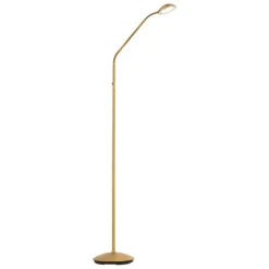 QAZQA Led-Stehlampen|Akku Lampen*Moderne Stehleuchte Bronze inkl. LED 3-Stufen-Dimmbar Wiederaufladbar - Waldorf