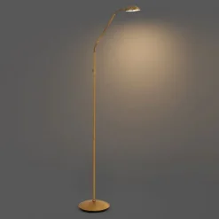 QAZQA Led-Stehlampen|Akku Lampen*Moderne Stehleuchte Bronze inkl. LED 3-Stufen-Dimmbar Wiederaufladbar - Waldorf