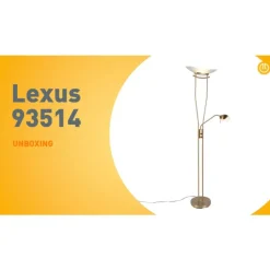 QAZQA Lampen Für Dein Homeoffice|Led-Stehlampen*Moderne Stehleuchte Bronze inkl. LED und Dimmer - Lexus
