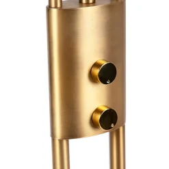 QAZQA Lampen Für Dein Homeoffice|Led-Stehlampen*Moderne Stehleuchte Bronze inkl. LED und Dimmer - Lexus