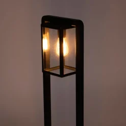 QAZQA Gartenbeleuchtung|Stehlampen Außen*Moderne Stehleuchte für den Außenbereich in Schwarz - Rotterdam Balanco