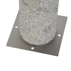 QAZQA Gartenbeleuchtung|Stehlampen Außen*Moderne Stehleuchte Granit 40 cm - Happy