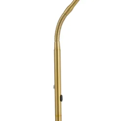 QAZQA Led-Stehlampen|Akku Lampen*Moderne Stehleuchte Messing inkl. LED 3-Stufen-Dimmbar Wiederaufladbar - Waldorf