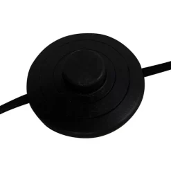 QAZQA Stehlampen|Wohnzimmerlampen*Moderne Stehleuchte Schwarz Rund 145cm - Facil