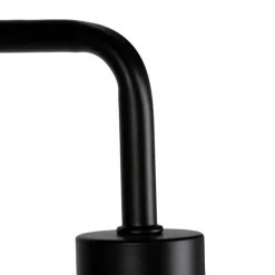 QAZQA Stehlampen|Wohnzimmerlampen*Moderne Stehleuchte Schwarz Rund 145cm - Facil