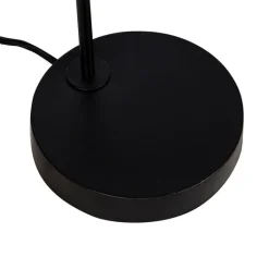 QAZQA Stehlampen|Wohnzimmerlampen*Moderne Stehleuchte Schwarz Rund 145cm - Facil