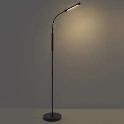 QAZQA Led-Stehlampen|Akku Lampen*Moderne Stehleuchte schwarz inkl. LED 3-Stufen-Dimmbar Wiederaufladbar - Statler