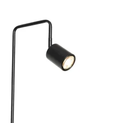 QAZQA Stehlampen|Wohnzimmerlampen*Moderne Stehleuchte schwarz verstellbar - Java