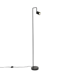 QAZQA Stehlampen|Wohnzimmerlampen*Moderne Stehleuchte schwarz verstellbar - Java