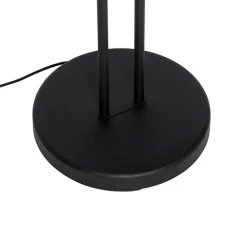 QAZQA Led-Stehlampen|Stehlampen*Moderne Stehleuchte schwarz mit Lesearm inkl. LED und Dimmer - Divo