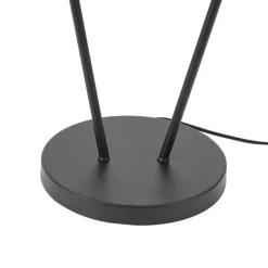 QAZQA Stehlampen|Wohnzimmerlampen*Moderne Stehleuchte schwarz 2-flammig GU10 35mm - Thomas