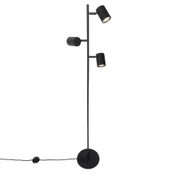 QAZQA Schlafzimmerlampen|Küchenlampen*Moderne Stehleuchte schwarz 3-flammig - Jeana