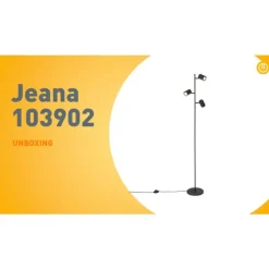 QAZQA Schlafzimmerlampen|Küchenlampen*Moderne Stehleuchte schwarz 3-flammig - Jeana