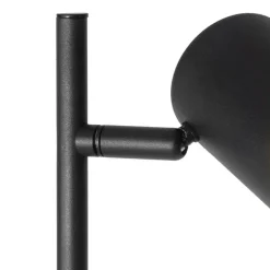 QAZQA Schlafzimmerlampen|Küchenlampen*Moderne Stehleuchte schwarz 3-flammig - Jeana