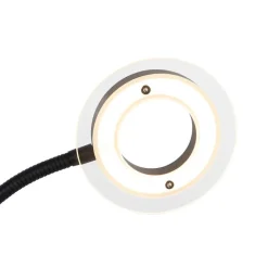 QAZQA Lampen Für Dein Homeoffice|Led-Stehlampen*Moderne Stehleuchte schwarz inkl. LED mit Lesearm - Divine