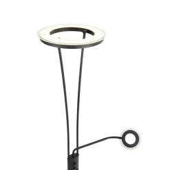 QAZQA Lampen Für Dein Homeoffice|Led-Stehlampen*Moderne Stehleuchte schwarz inkl. LED mit Lesearm - Divine