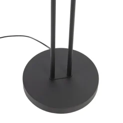 QAZQA Lampen Für Dein Homeoffice|Led-Stehlampen*Moderne Stehleuchte schwarz inkl. LED mit Lesearm - Divine