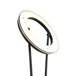 QAZQA Lampen Für Dein Homeoffice|Led-Stehlampen*Moderne Stehleuchte schwarz inkl. LED mit Lesearm - Divine