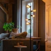 QAZQA Stehlampen|Wohnzimmerlampen*Moderne Stehleuchte schwarz 5-flammig - Facil